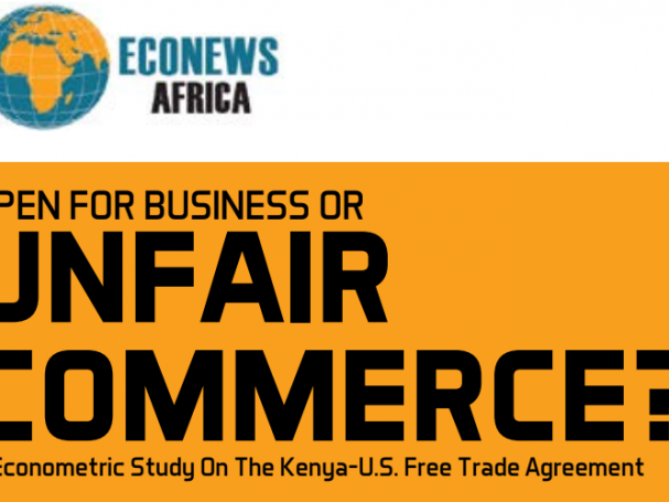 Econometric Study On The Kenya-u.s. Free Trade Agreement